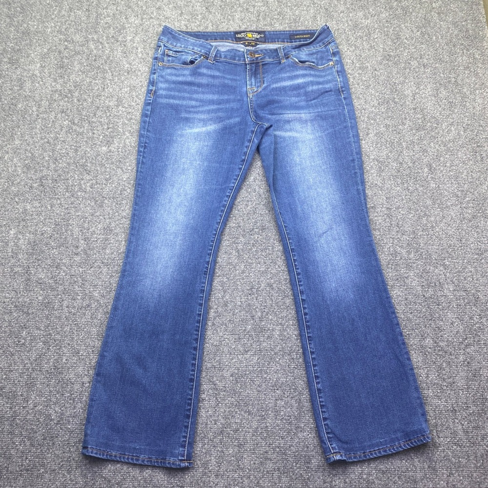 Lucky Brand Lolita Bootcut Jeans Womens 8/29 Medium Wash Blue Denim Western